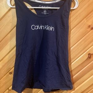 Calvin Klein Navy Blue Sleepwear Tank-top Size LARGE